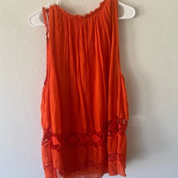 Free People orange tunic dress - Picture 5 of 9